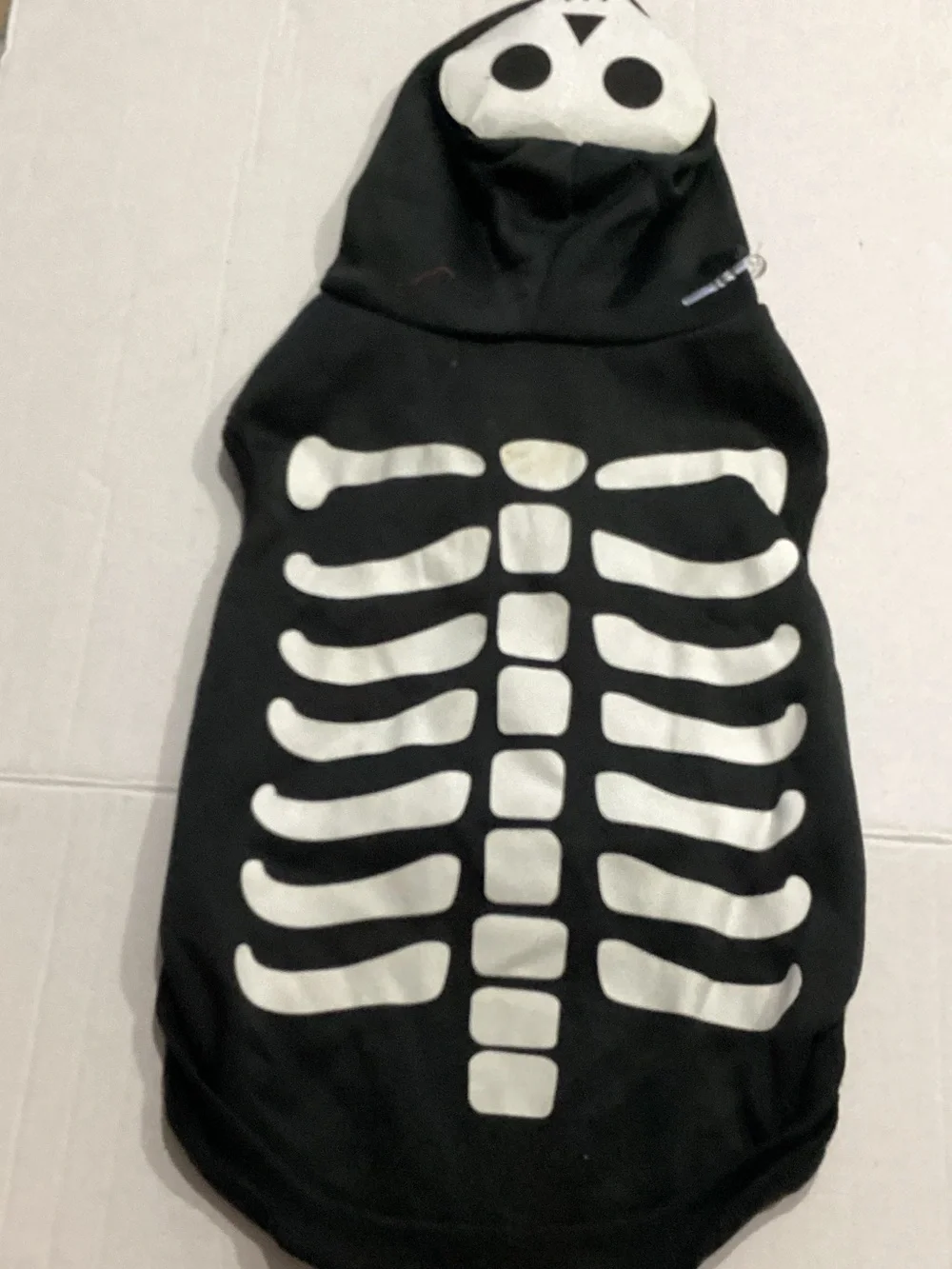 Black Skeleton Dog Hoodie - Pet Costume Hoodie